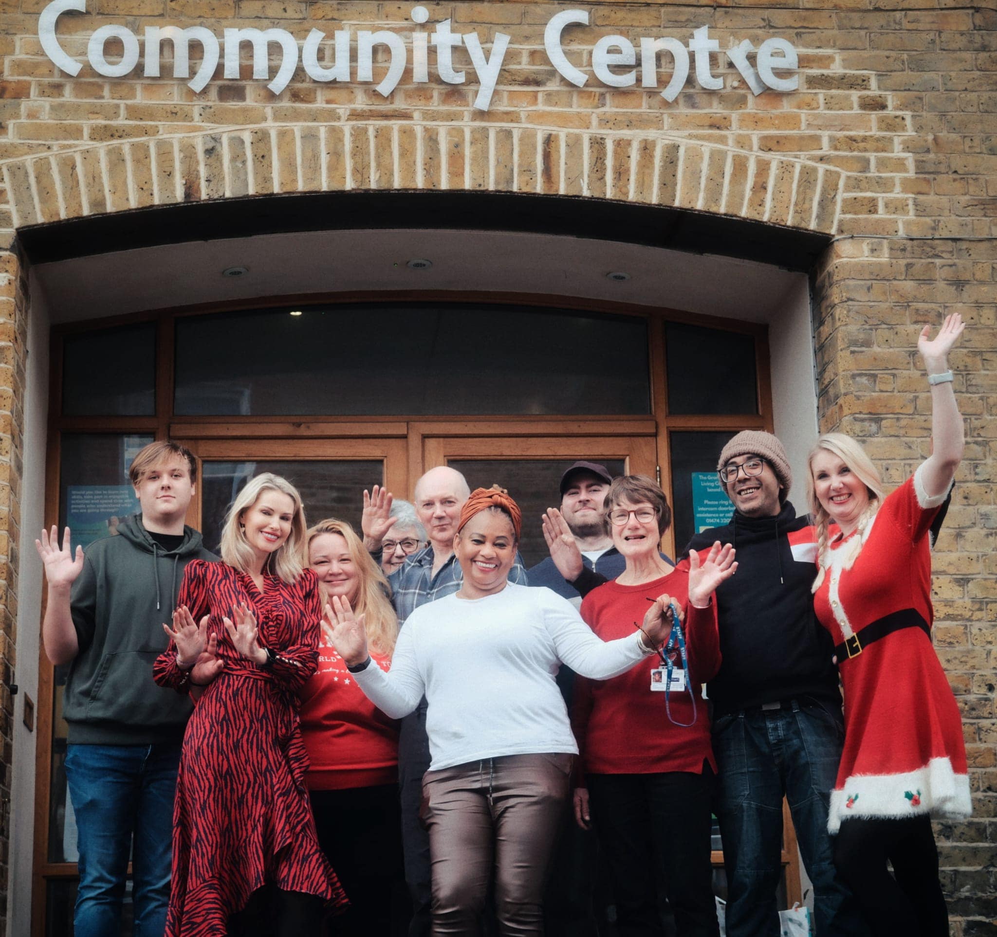 Guests sharing a meal at DayTime Hub